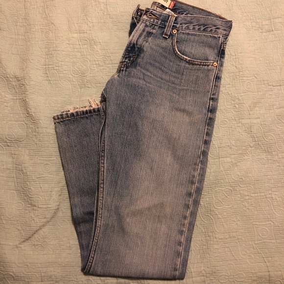 levi 527 low rise boot cut jeans